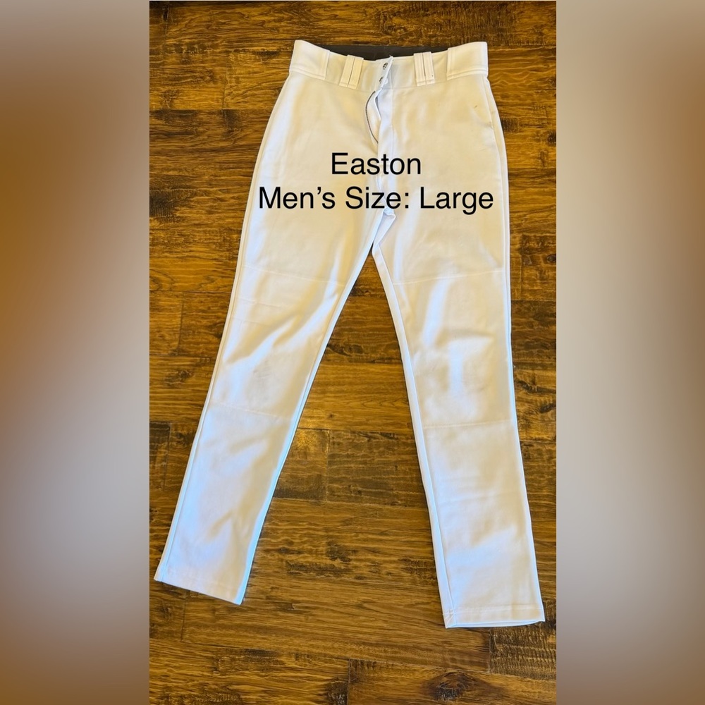 Easton Men's White Baseball Pants